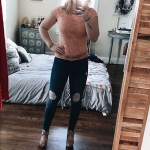 Plain Sheer Orange Tee